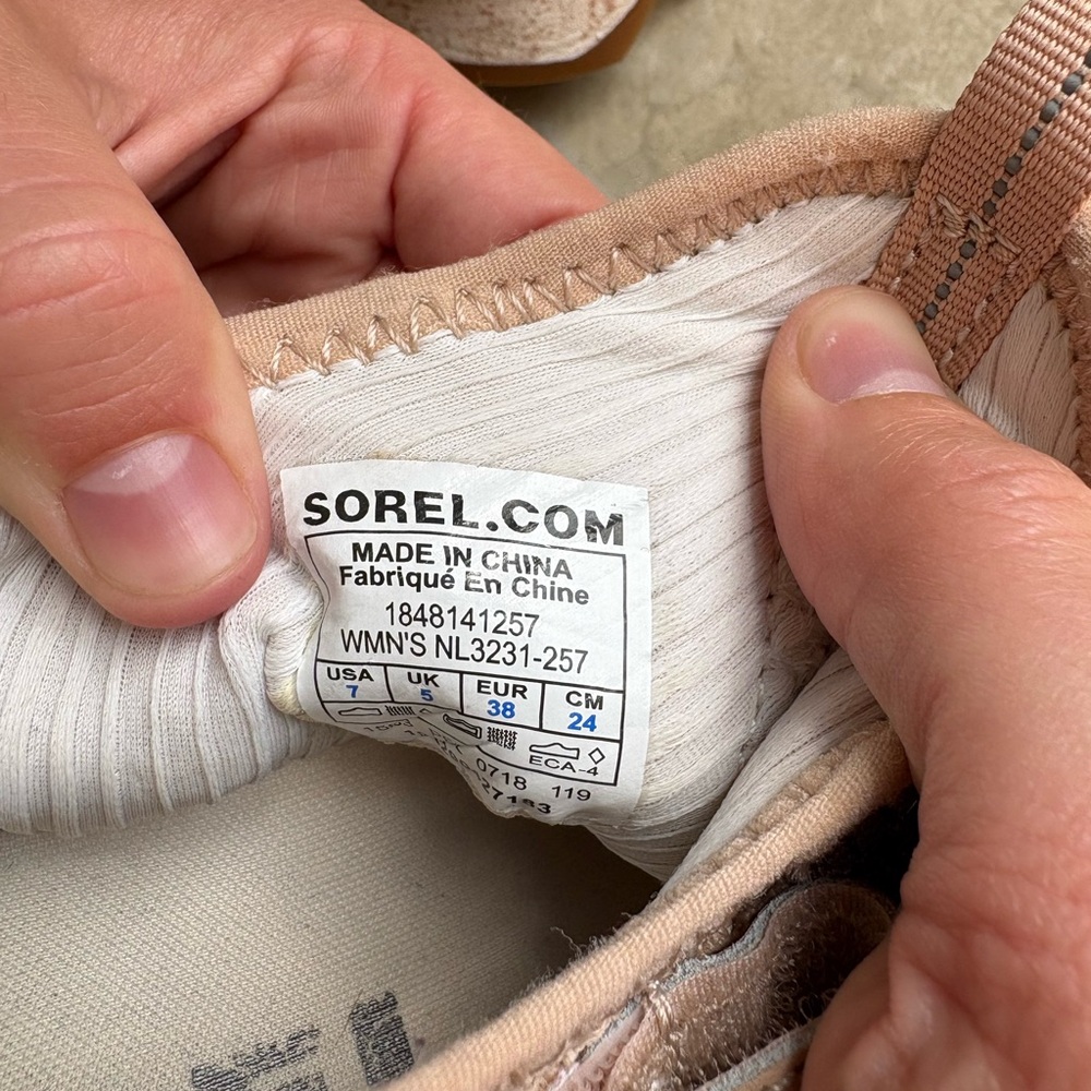 Sorel Blush Pink Knit Slip-On Sneakers - Picture 8 of 8